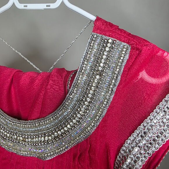 Long Dress (3pcs) Pakistani / Indian Suit SMALL - Picture 5 of 7